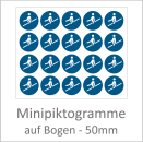 M012 "Handlauf benutzen" 50 mm Durchmesser á 10 Stück